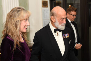Prince Michael with Trust events organiser Janet Tootal at an earlier Trust event