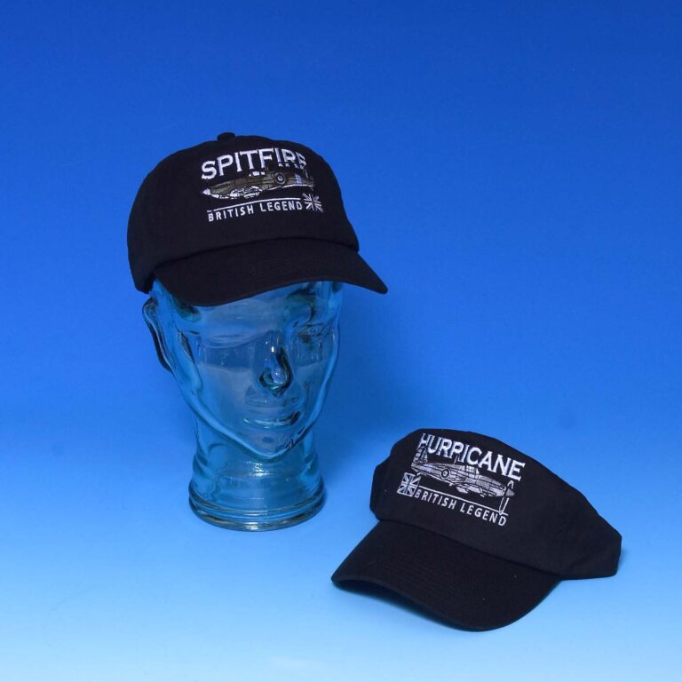 Choose from a Spitfire or Hurricane baseball cap. Aircraft Baseball Cap