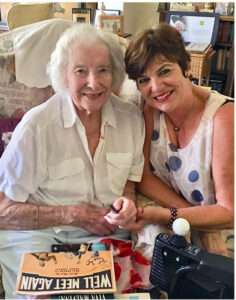 Susan Fleet MBE with Dame Vera Lynn
