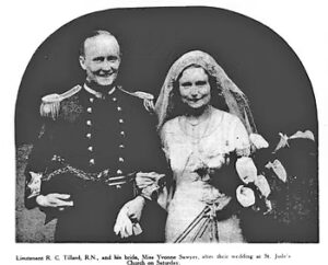 Rupert Tillard married Yvonne Sawyer in 1933